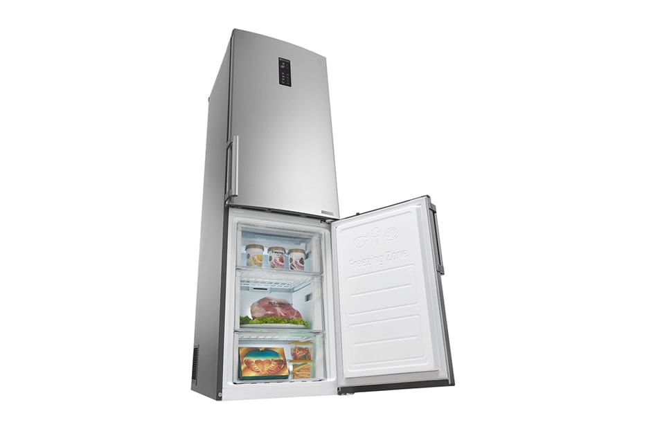 LG Ny Kombiskap med Total No Frost, 190cm (nettovolum 318 liter), GBB59PZFZB, thumbnail 7